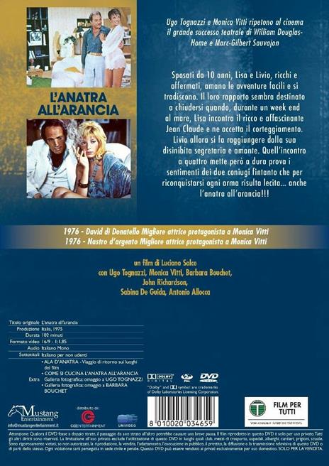 L' anatra all'arancia (DVD) di Luciano Salce - DVD - 2