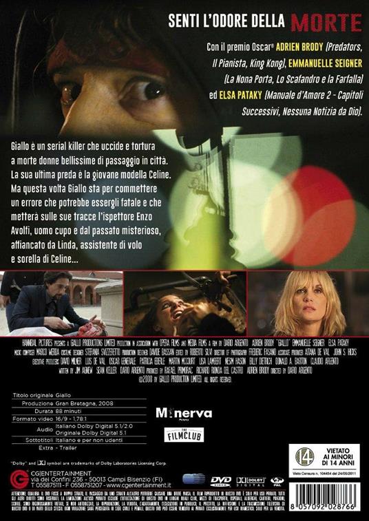 Giallo (DVD) di Dario Argento - DVD - 2