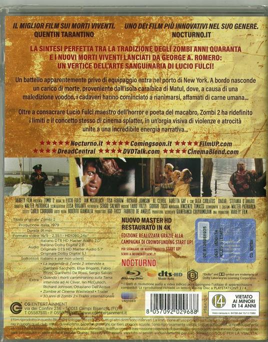 Zombi 2 (Blu-ray) di Lucio Fulci - Blu-ray - 2