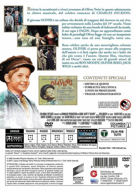 Oliver! (DVD) di Carol Reed - DVD - 2