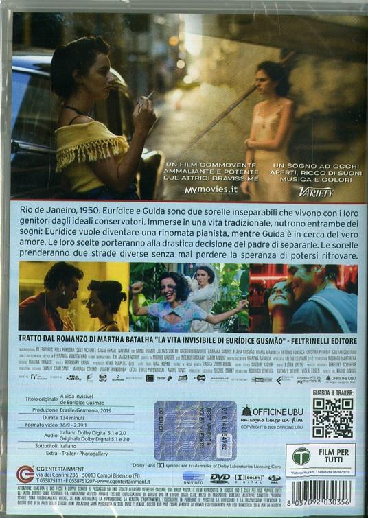 La vita invisibile di Eurídice Gusmão (DVD) di Karim Aïnouz - DVD - 2