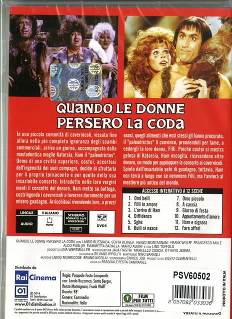 Quando le donne persero la coda (DVD) di Pasquale Festa Campanile - DVD - 2