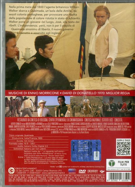 Queimada (DVD) di Gillo Pontecorvo - DVD - 2