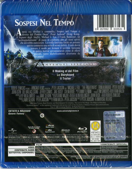 Sospesi nel tempo (Blu-ray) di Peter Jackson - Blu-ray - 2