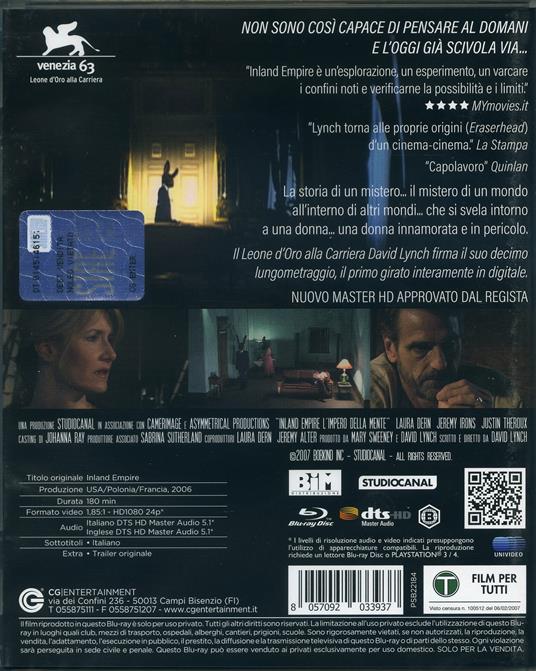 Inland Empire (Blu-ray) di David Lynch - Blu-ray - 2