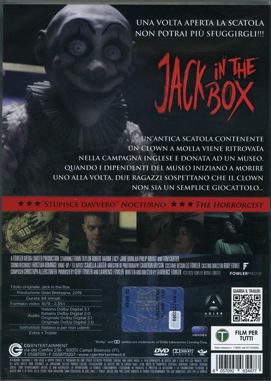 Jack in the Box (DVD) di Lawrence Fowler - DVD - 2