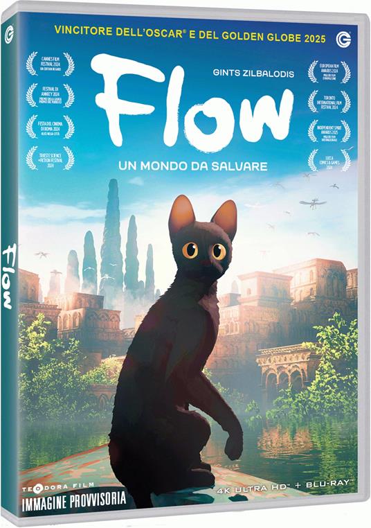 Flow. Un mondo da salvare (Blu-ray + Blu-ray Ultra HD 4K) di Gints Zilbalodis - Blu-ray + Blu-ray Ultra HD 4K