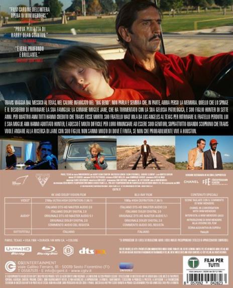 Paris, Texas (Blu-ray + Blu-ray Ultra HD 4K) di Wim Wenders - Blu-ray + Blu-ray Ultra HD 4K - 2