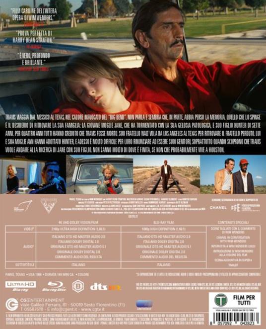 Paris, Texas (Blu-ray + Blu-ray Ultra HD 4K) di Wim Wenders - Blu-ray + Blu-ray Ultra HD 4K - 2