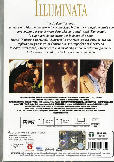 Illuminata di John Turturro - DVD - 2