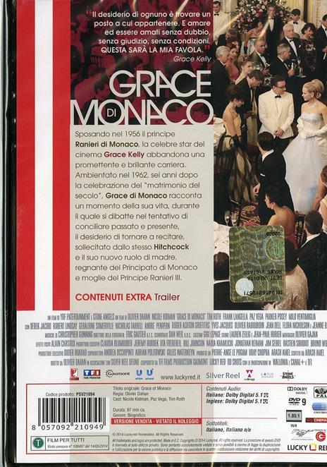 Grace di Monaco di Olivier Dahan - DVD - 2