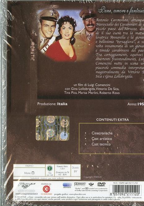 Pane, amore e fantasia di Luigi Comencini - DVD - 2