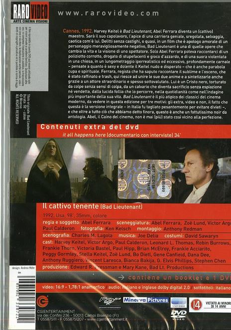 Il cattivo tenente di Abel Ferrara - DVD - 2