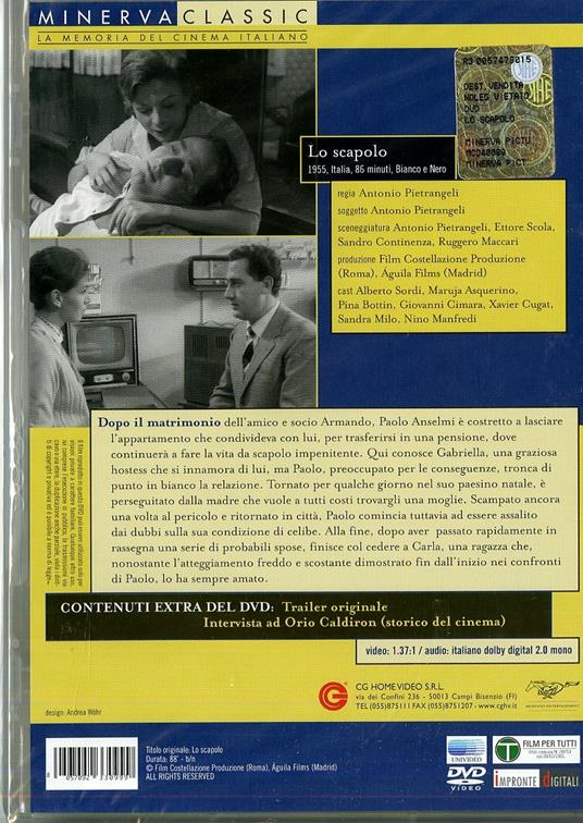 Lo scapolo di Antonio Pietrangeli - DVD - 2