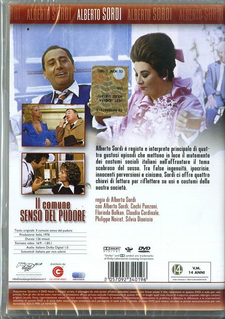 Il comune senso del pudore di Alberto Sordi - DVD - 2