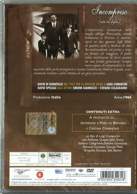 Incompreso di Luigi Comencini - DVD - 2