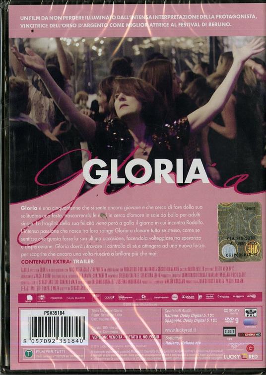 Gloria di Sebastián Lelio - DVD - 2