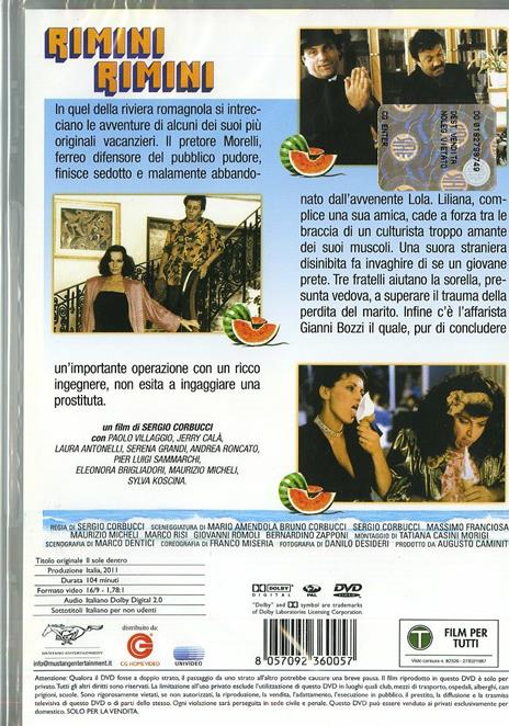 Rimini Rimini di Sergio Corbucci - DVD - 2