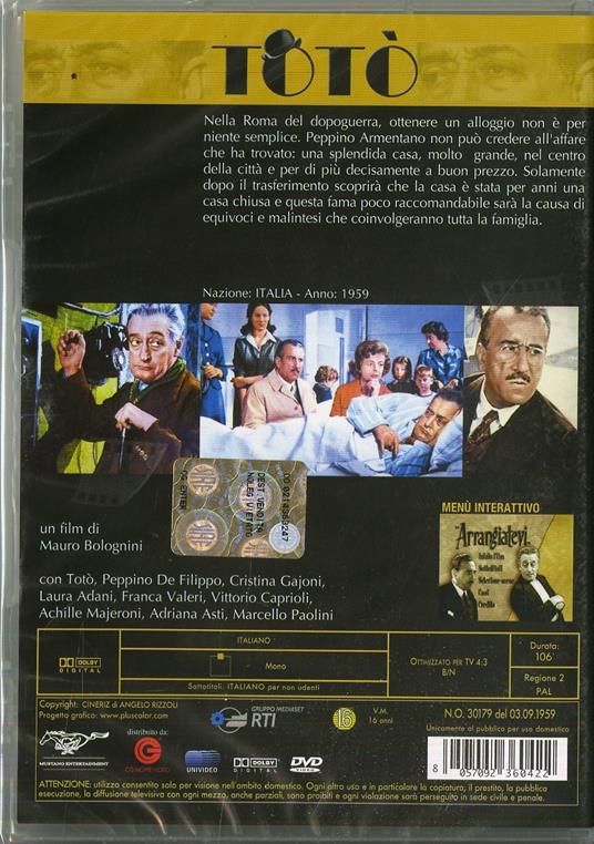 Arrangiatevi! di Mauro Bolognini - DVD - 2
