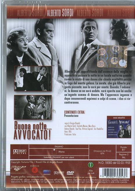 Buonanotte... avvocato! di Giorgio Bianchi - DVD - 2