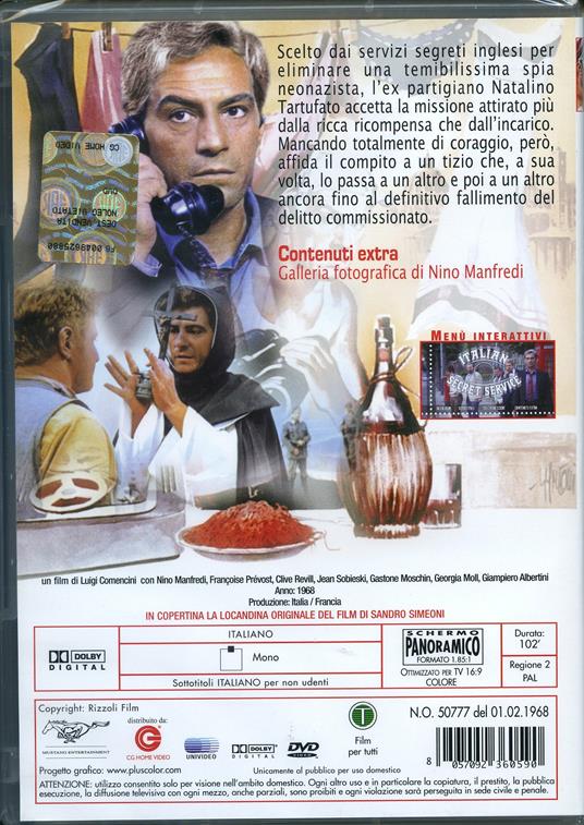 Italian Secret Service di Luigi Comencini - DVD - 2