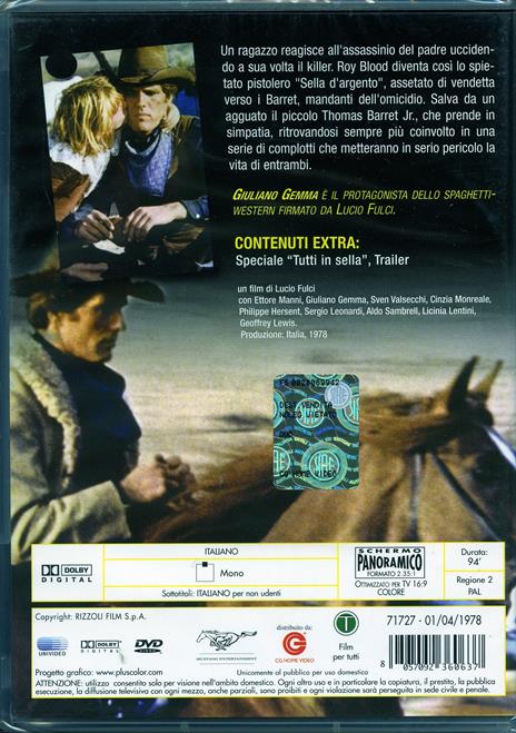 Sella d'argento di Lucio Fulci - DVD - 2