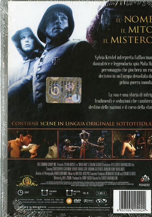 Un corpo da spiare. Mata Hari di Curtis Harrington - DVD - 2