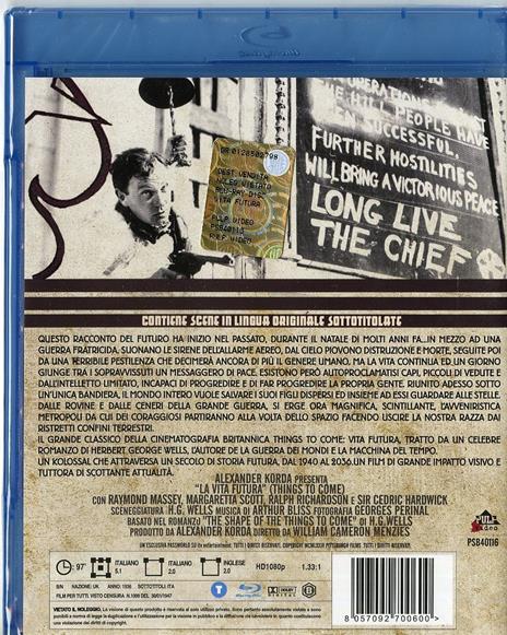 Things to Come. Vita futura di William Cameron Menzies - Blu-ray - 2