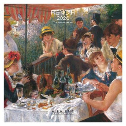 Calendario da muro 2026 Renoir Allaluna - 30 x 30 cm