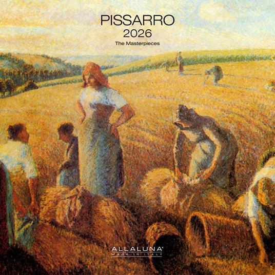 Calendario da muro 2026 Pissarro Allaluna - 30 x 30 cm