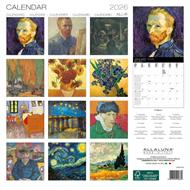 Calendario da muro 2026 Van Gogh Allaluna - 30 x 30 cm