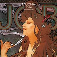 Calendario da muro 2026 Mucha Allaluna - 18 x 18 cm