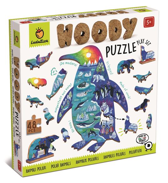 WOODY PUZZLE - ANIMALI POLARI