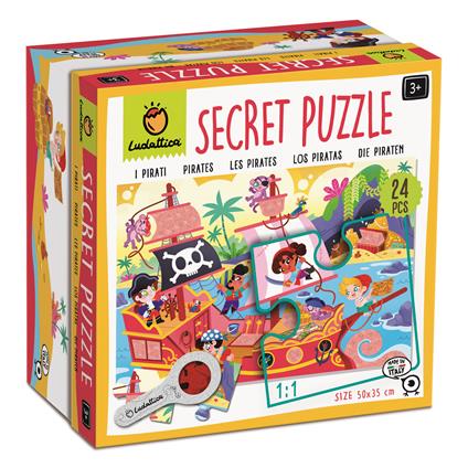 SECRET PUZZLE - 24 PCS I pirati