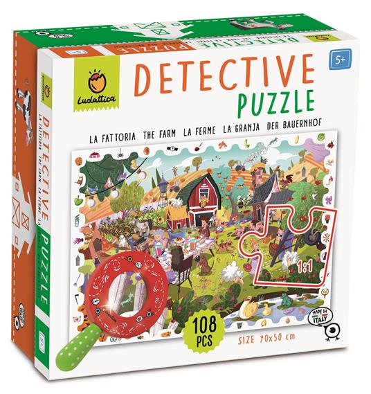 BABY DETECTIVE PUZZLE 108 PCS La fattoria
