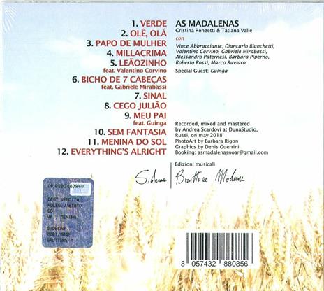 Vai, Menina - CD Audio di As Madalenas - 2