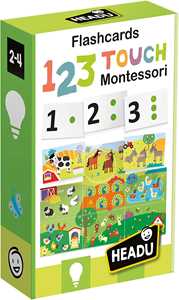 Giocattolo Flashcards 123 Touch Montessori Headu