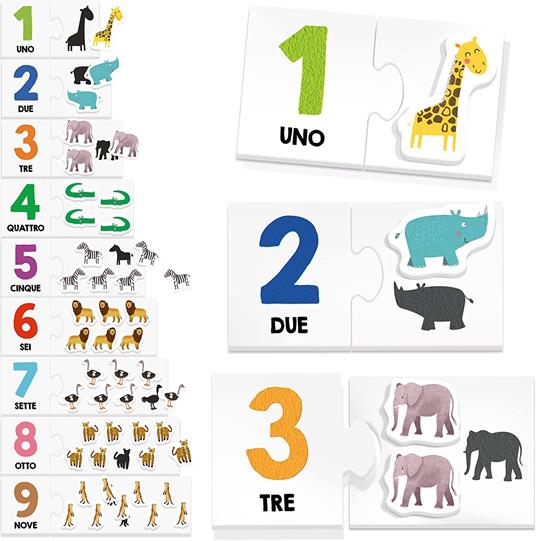 Conto con i Numeri Tattili Montessori - 2