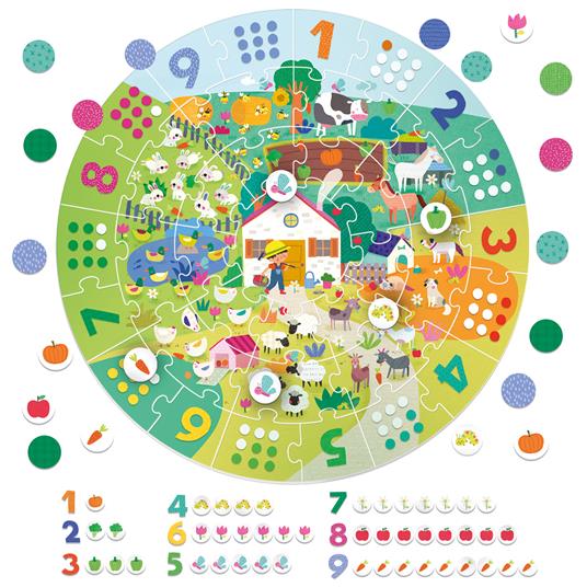 Giant Round Puzzle Numbers - 2