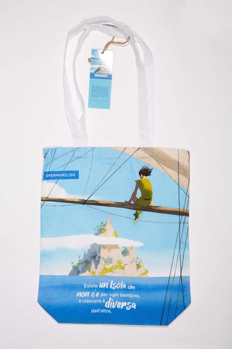 Borsa Shopper in Canvass OpenWorlds Lettura Peter Pan - 2