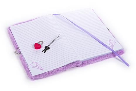 Diario Segreto con Lucchetto e Copertina Rigida Ricoperta in Pelo Sintetico, 96 pagine rigate - 6