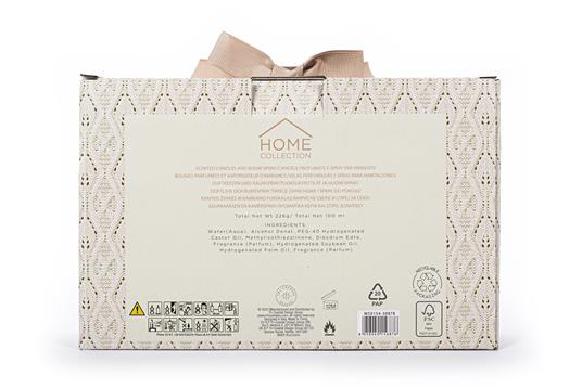 Fragranze per ambienti: 2 candele in vetro da 113 g, apple cinnamon e spiced vanilla+1 spray ambienti da 100 ml spiced vanilla - 2