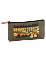Busta Flat Stranger Things, verde militare - 23 x 11 x 2,5 cm