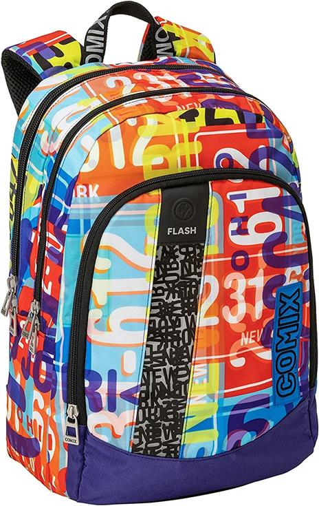 Zaino organizzato Trolley Staccabile Comix Flash Mad Plate - 6