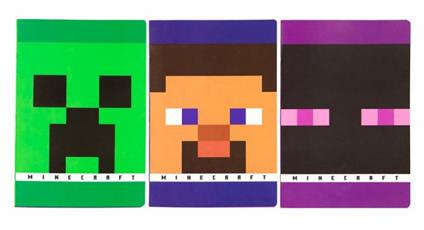 Quaderno Maxi +30% Righe 1-2 elementare Minecraft Character