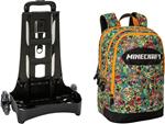 Zaino organizzato Trolley Staccabile Minecraft