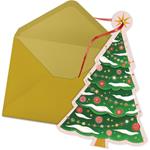 Biglietto Natale Turnowsky Cut-Out Natale Albero