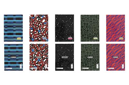 Quaderno Standard 4mm - quadretti per elementari e medie Comix Allover