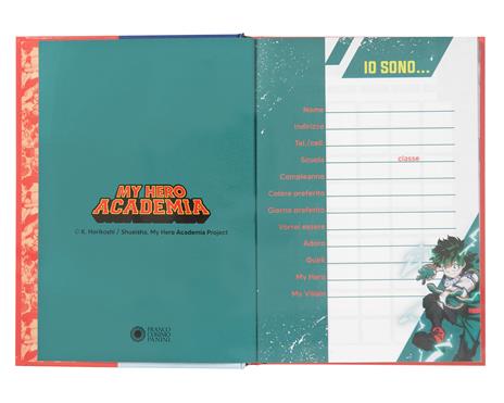 Diario 12 Mesi 2023-2024 Standard Red Mha - My Hero Academia - Rosso - 2