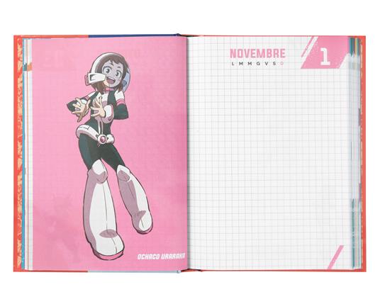 Diario 12 Mesi 2023-2024 Standard Red Mha - My Hero Academia - Rosso - 4